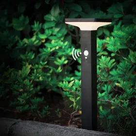 Solar Path Light Motion Sensor Dusk To Dawn Landscape Driveway Light Wireless Bollard Light 2218 (Option: black)