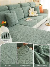 1pc Sofa Universal Cover, Universal Elastic Cover, All Inclusive Sofa Cushion, Lazy Cushion, All Season Cushion, Sofa Cover, Hood Towel (Color: Green, size: L-shaped sofa)
