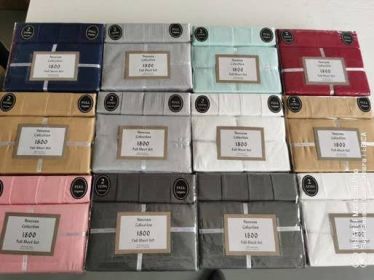 Vanessa 1800 Series Solid Microfiber 6 Piece Sheet Set (Bed Size: Full)