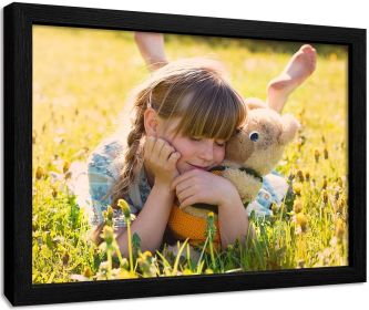 Custom Canvas Prints With Your Photos for Pet Family Photo Prints Personalized Canvas Framed Wall Art (wood: 16*24)