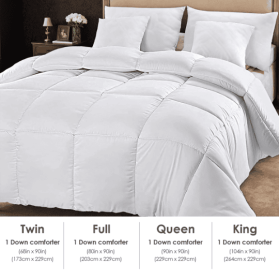 Polyester Brushed Single Quilt With Microfiber Filling, Down Alternative, OKO-100 Certified, CPC Children's Certified, Shipped Via Amazon Logisti (Option: White)
